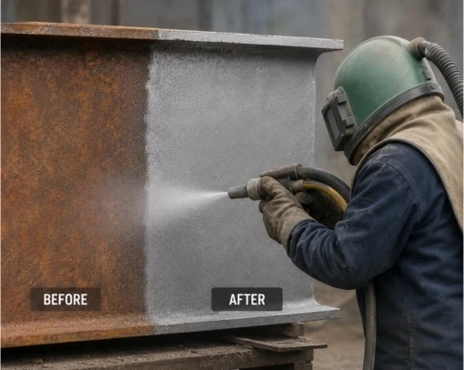 Sandblasting Rust Removal