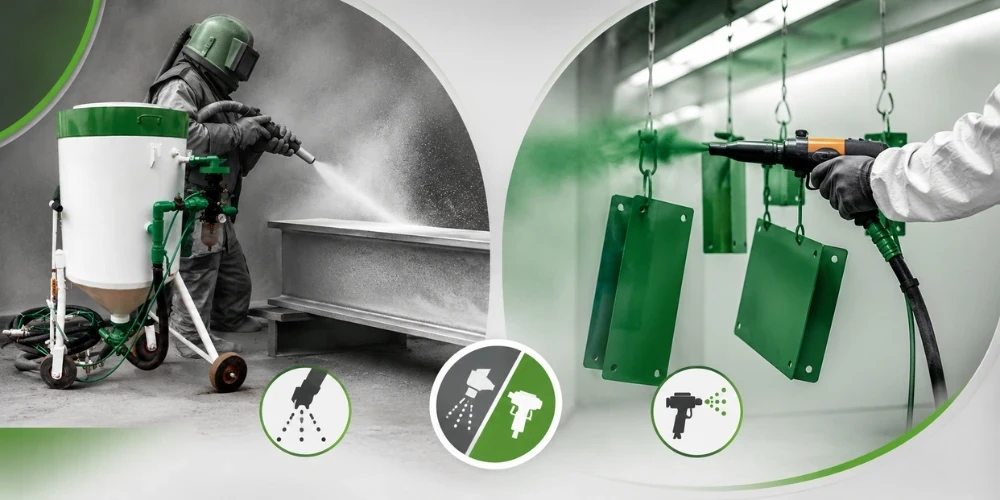 Sandblasting and Painting