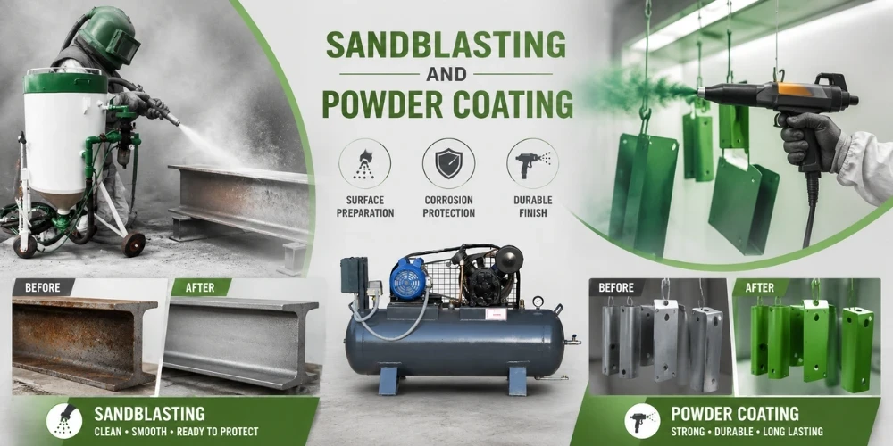 Sandblasting and Powder Coating